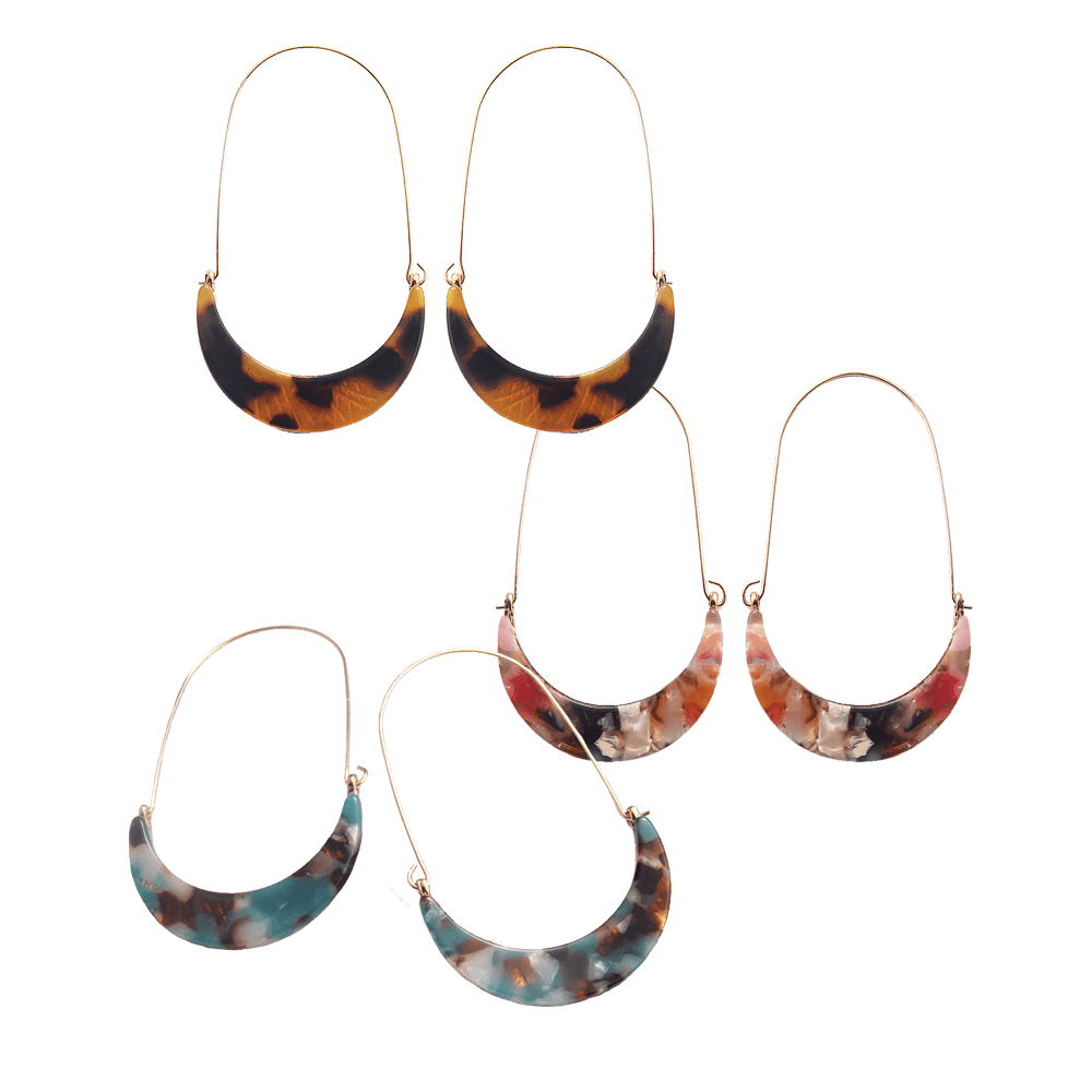 Minimalist Crescent-Shaped Earrings