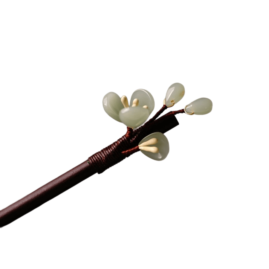 XIU - Small Flower Wood Hairpin