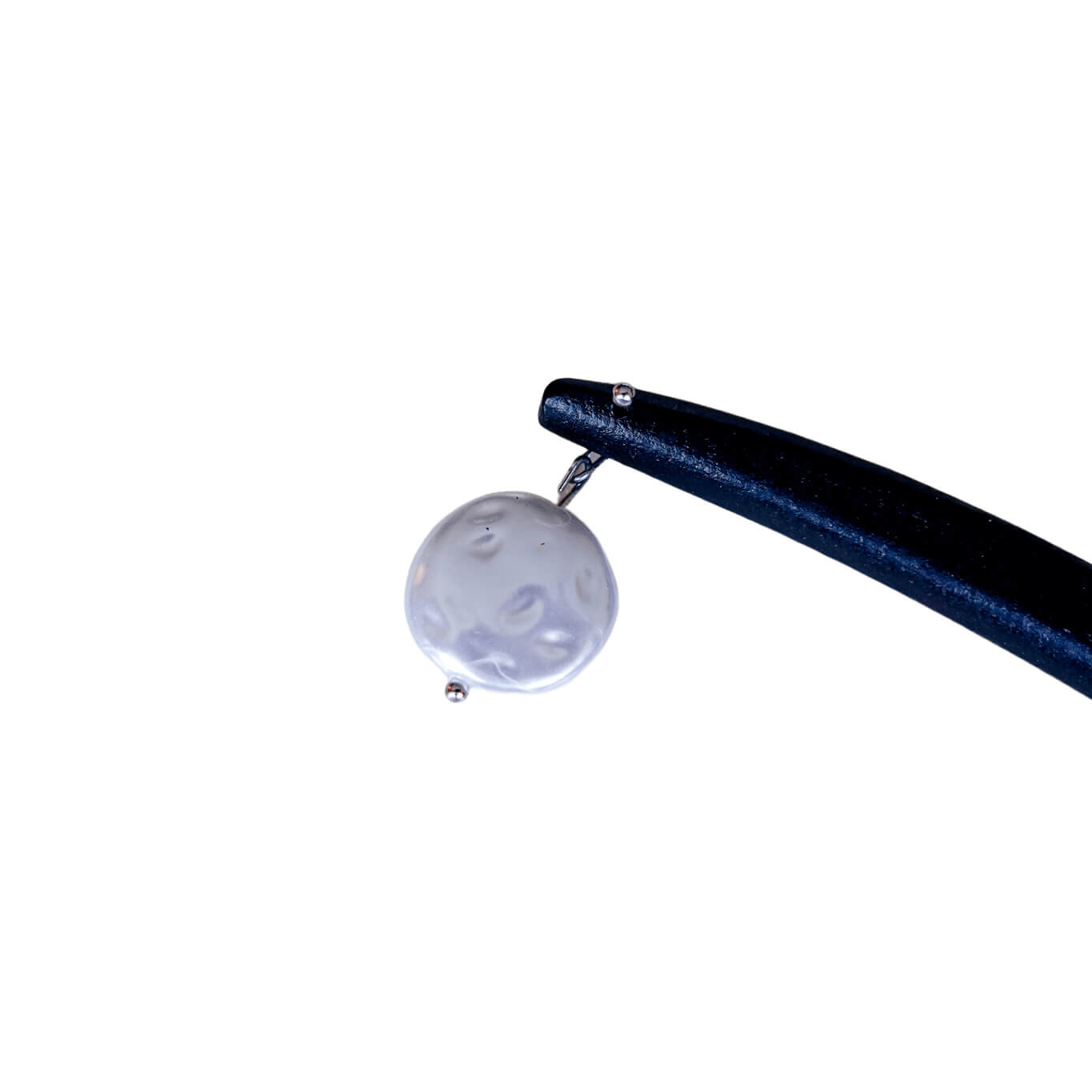 ZHUYU - Irregular Shaped Pearl Wood Hairpin