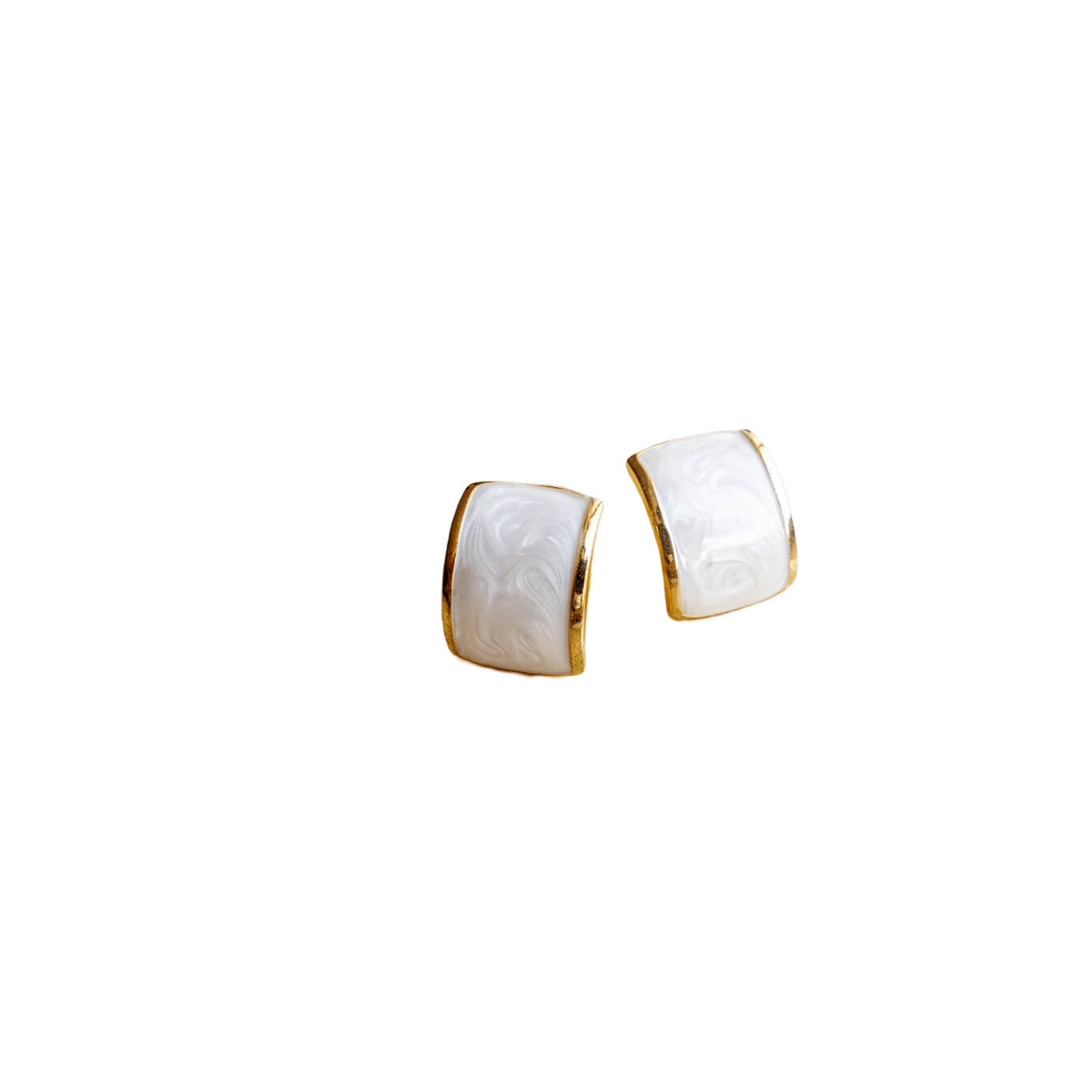 White Vintage Earrings