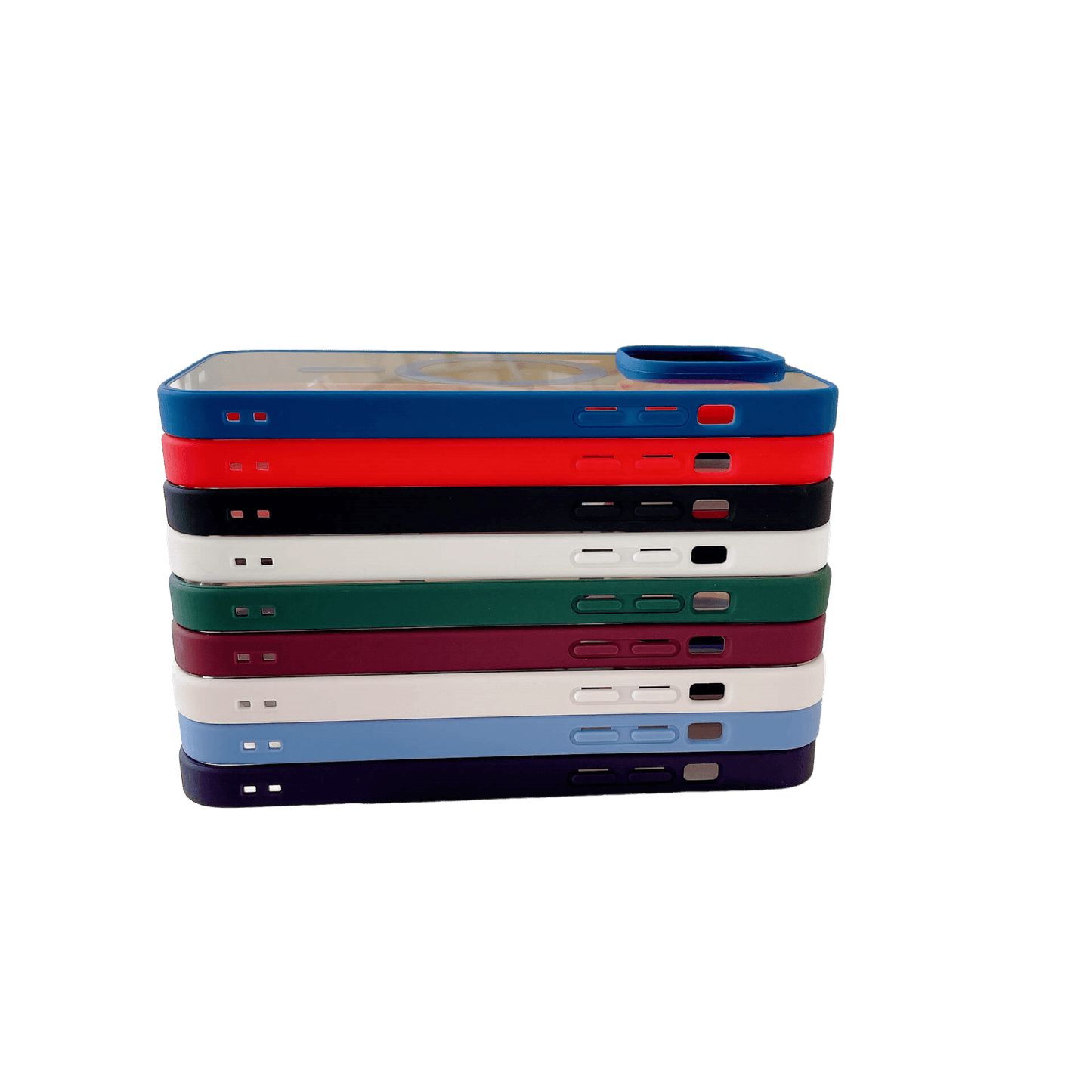 MagiGrip - Clear MagSafe iPhone Case - Blue