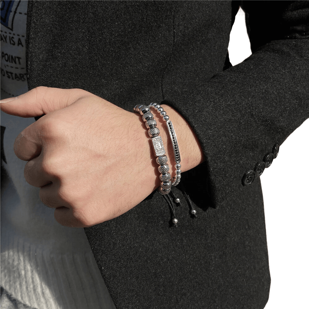 Exquisite Metal Beads Bracelet for Men