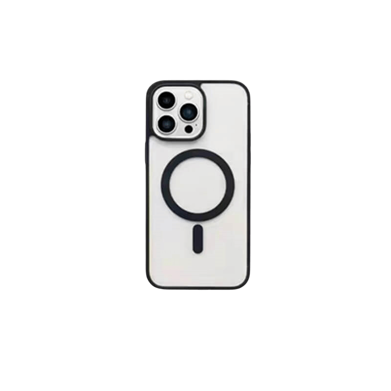 MagiGrip - Clear MagSafe iPhone Case - Black