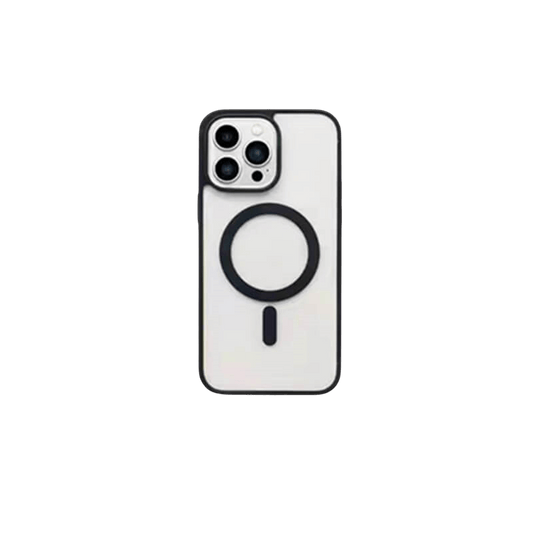 MagiGrip - Clear MagSafe iPhone Case - Black