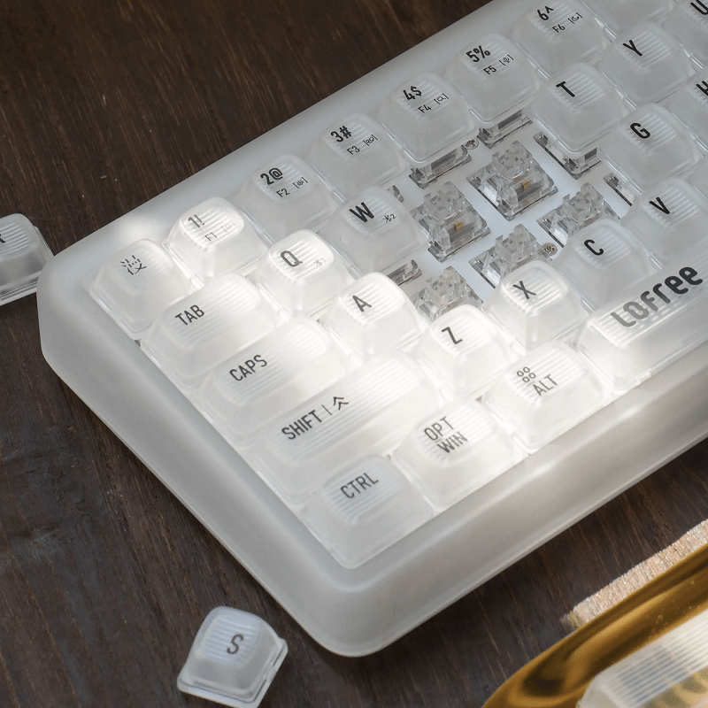LOFREE 1% "Moru" Transparent Mechanical Keyboard