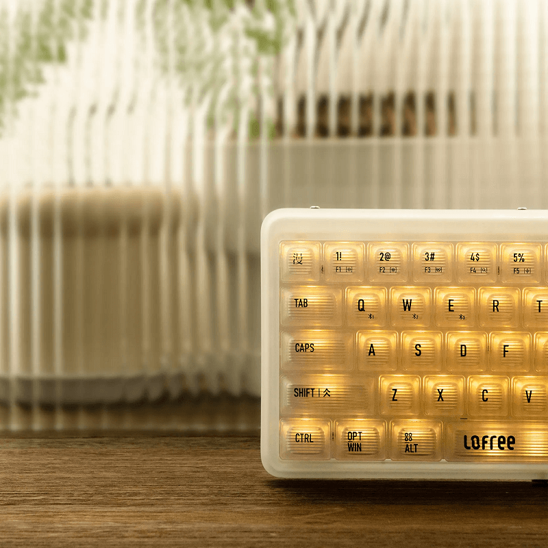 LOFREE 1% "Moru" Transparent Mechanical Keyboard
