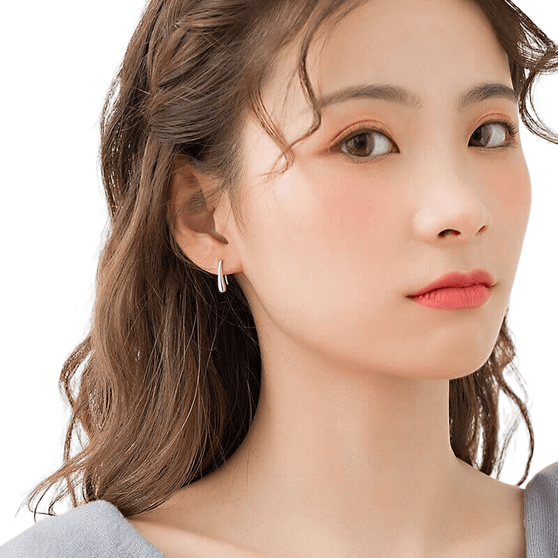 Water Drop Metal Earrings