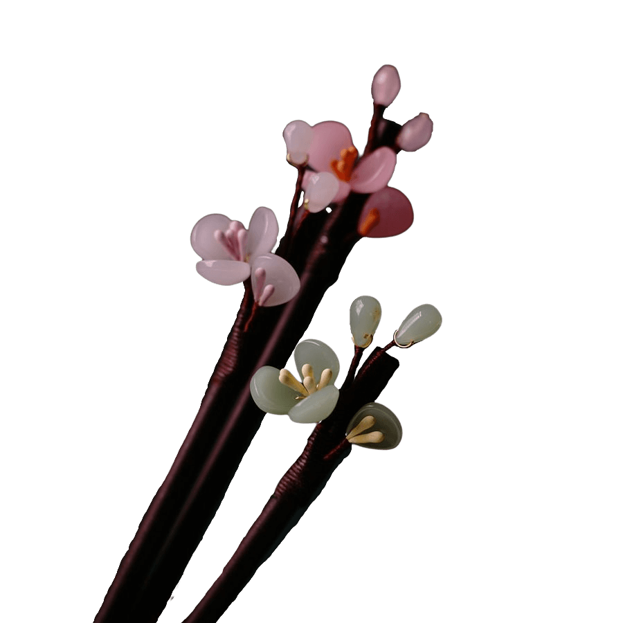 XIU - Small Flower Wood Hairpin