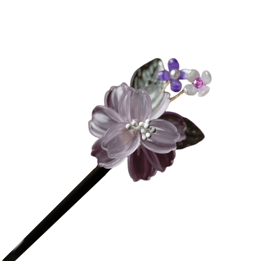 ZIJING - Flower Wood Hairpin