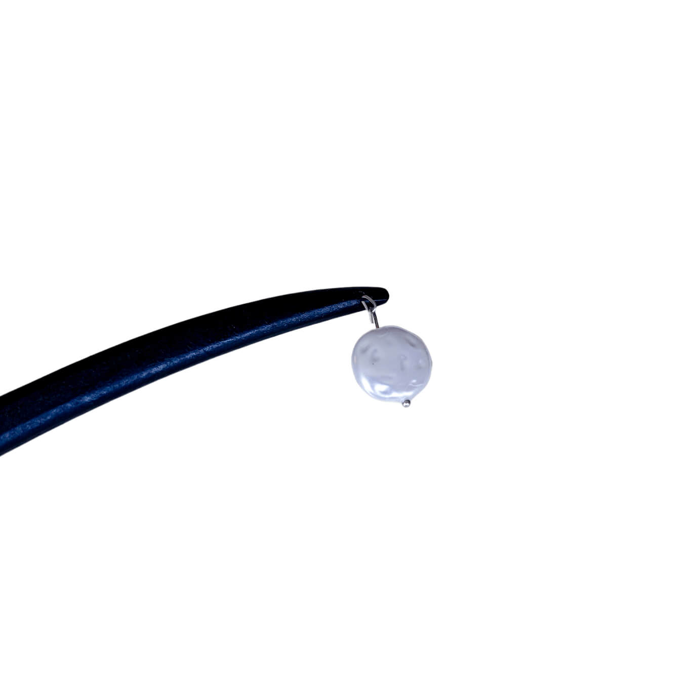 ZHUYU - Irregular Shaped Pearl Wood Hairpin