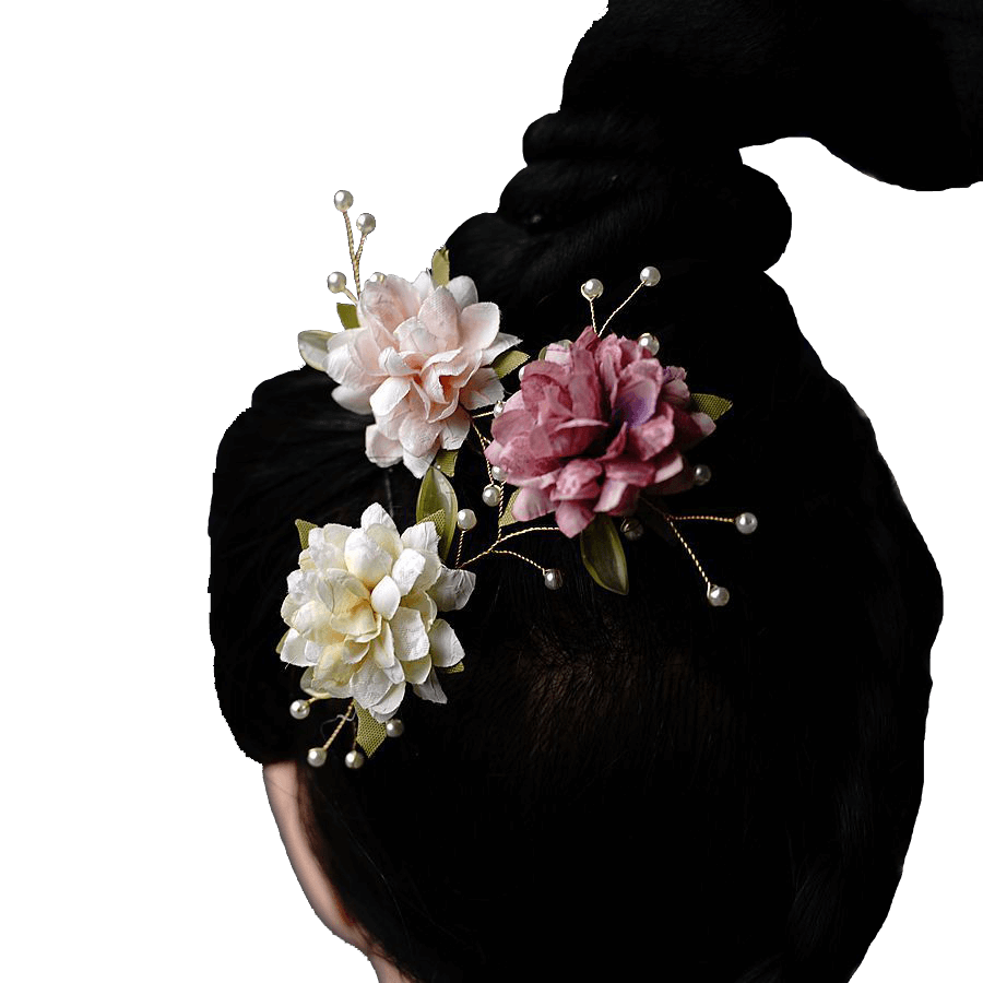 SIHUA - Silk Flower Hair Clip