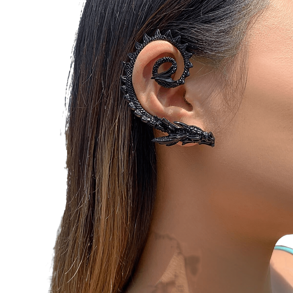 Little Dragon Elf Ear Shaped Metal Earrings
