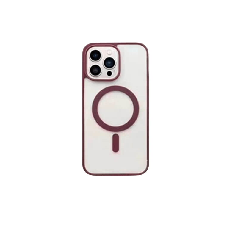 MagiGrip - Clear MagSafe iPhone Case - Plum