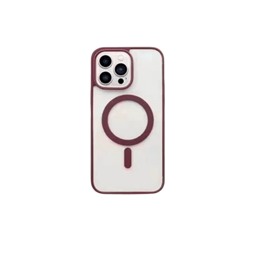 MagiGrip - Clear MagSafe iPhone Case - Plum