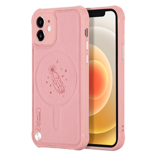 Space Travel iPhone Case - Pink - Compatible Phone Models from iPhone 6 to iPhone 14 Pro Max