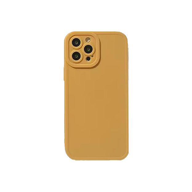 PURE - Olive Yellow - Soft iPhone Case of Ravishing Colours - Compatible Phone Models from iPhone 7 to iPhone 13 Pro Max