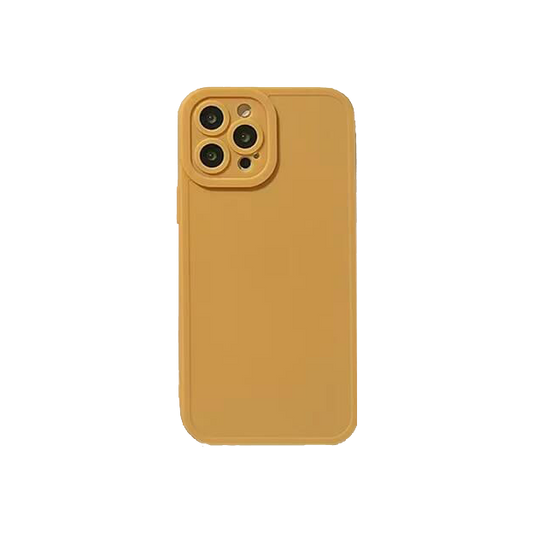 PURE - Olive Yellow - Soft iPhone Case of Ravishing Colours - Compatible Phone Models from iPhone 7 to iPhone 13 Pro Max