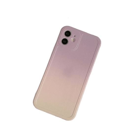 Yellow-Purple Gradient iPhone Case with Matching Pop Socket (can be sold separately) - Compatible Phone Models from iPhone 7 to iPhone 14 Pro Max