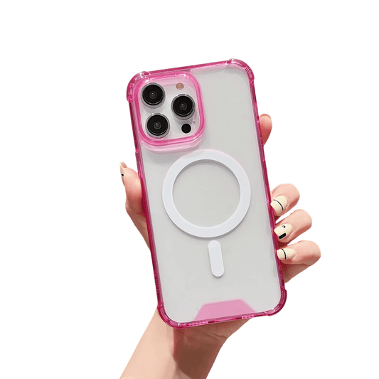 MagiSnap - Clear MagSafe iPhone Case - Rose