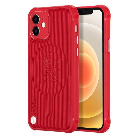 Space Travel iPhone Case - Red - Compatible Phone Models from iPhone 6 to iPhone 14 Pro Max