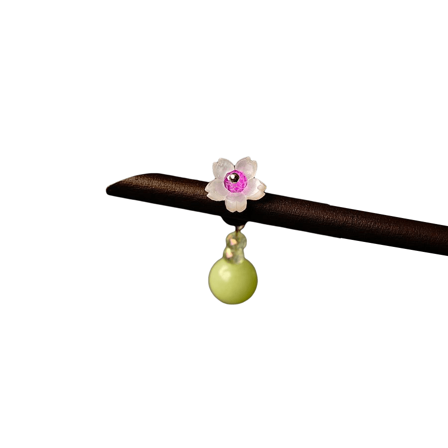 YING - Little Cherry Blossom Wood Hairpin