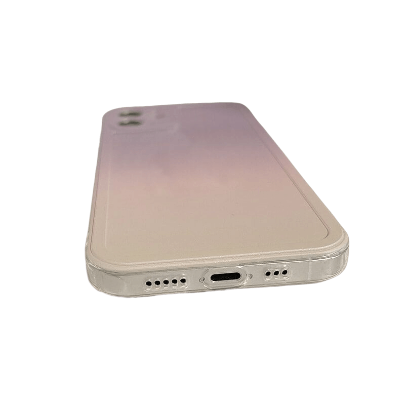 Yellow-Purple Gradient iPhone Case with Matching Pop Socket (can be sold separately) - Compatible Phone Models from iPhone 7 to iPhone 14 Pro Max