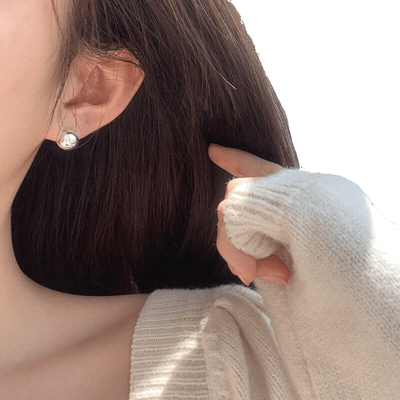 Roundball Ear Clips