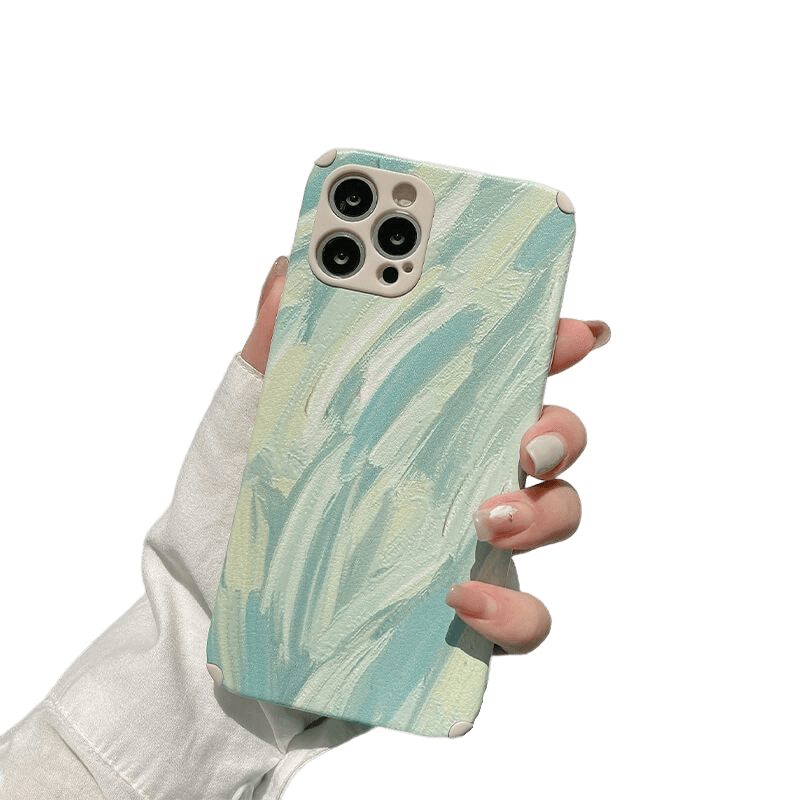 PAINTED COLORS - Soft iPhone Case - Compatible Phone Models from iPhone 7 to iPhone 14 Pro Max
