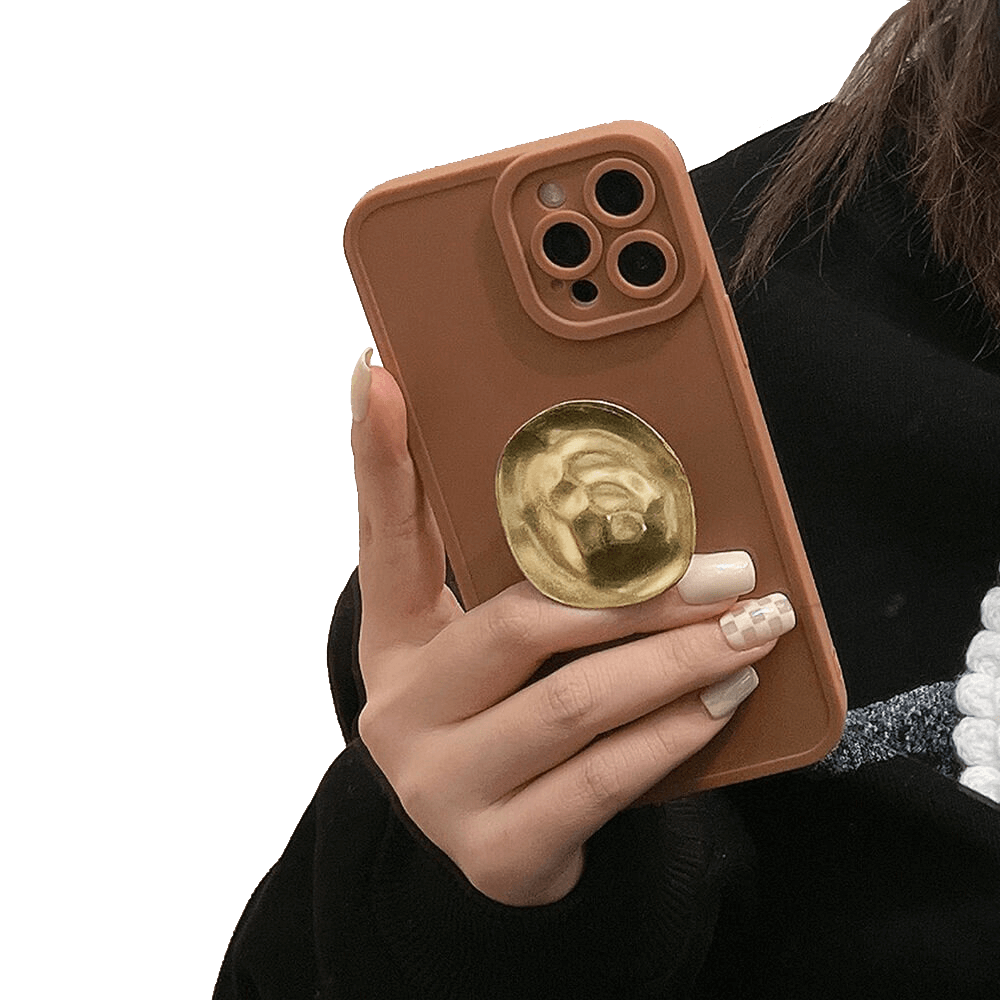 ELEGANCE - Vintage Metal Pleated Phone Pop Socket