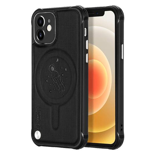 Space Travel iPhone Case - Black - Compatible Phone Models from iPhone 6 to iPhone 14 Pro Max