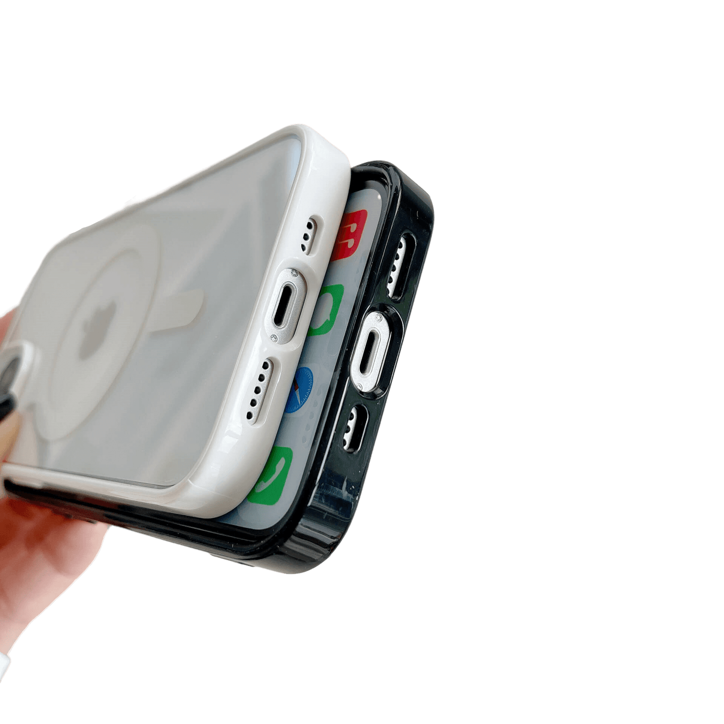 MagiShield - Clear MagSafe iPhone Case - Far Mountain Blue