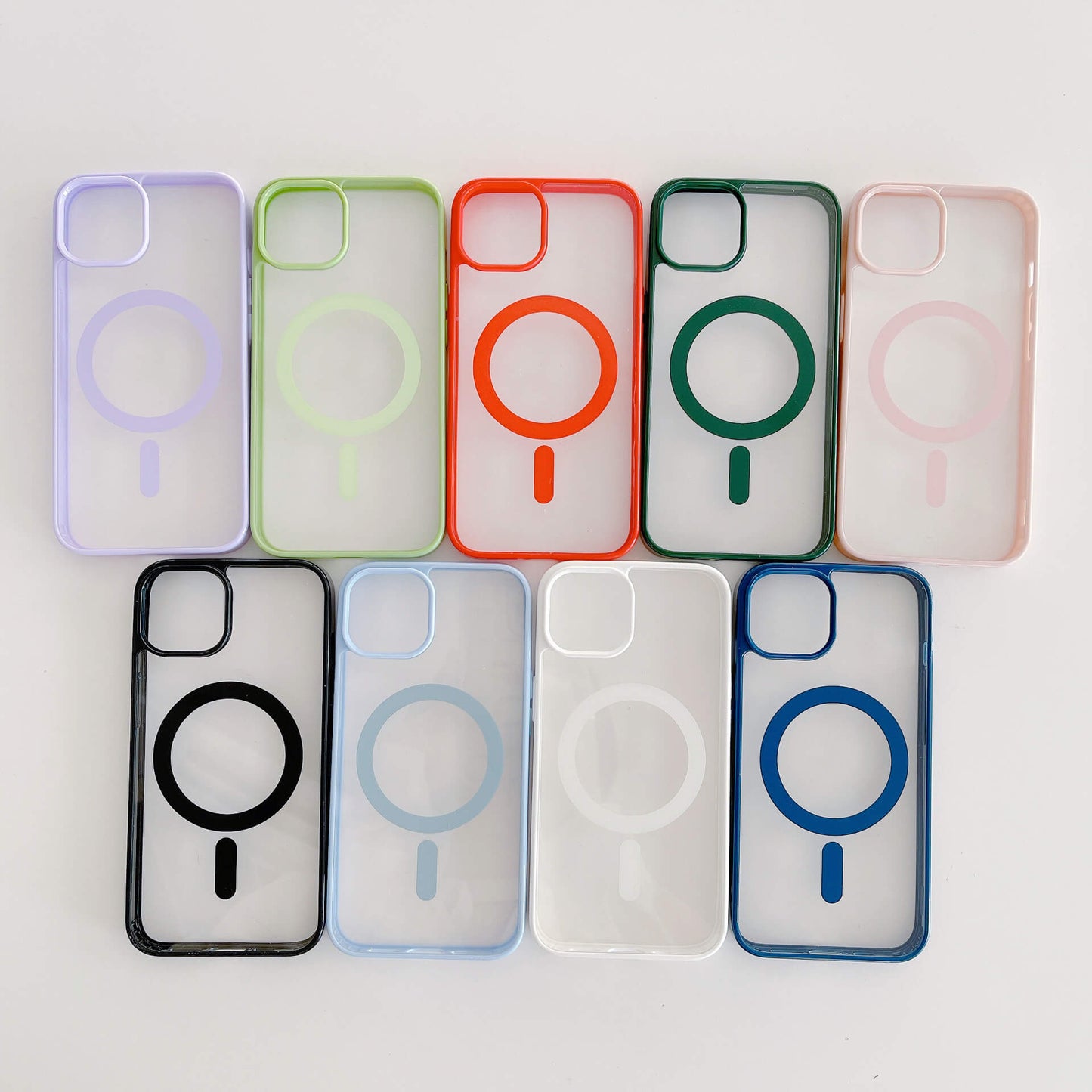 MagiShield - Clear MagSafe iPhone Case - Far Mountain Blue