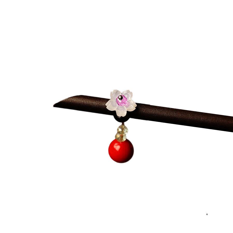 YING - Little Cherry Blossom Wood Hairpin