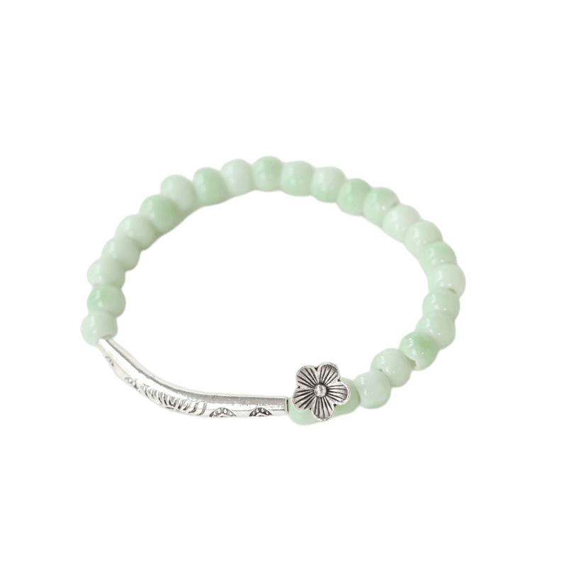 HUA - Beaded Bracelet With a Little Flower