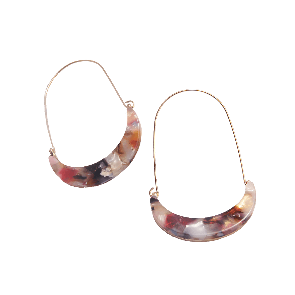 Minimalist Crescent-Shaped Earrings