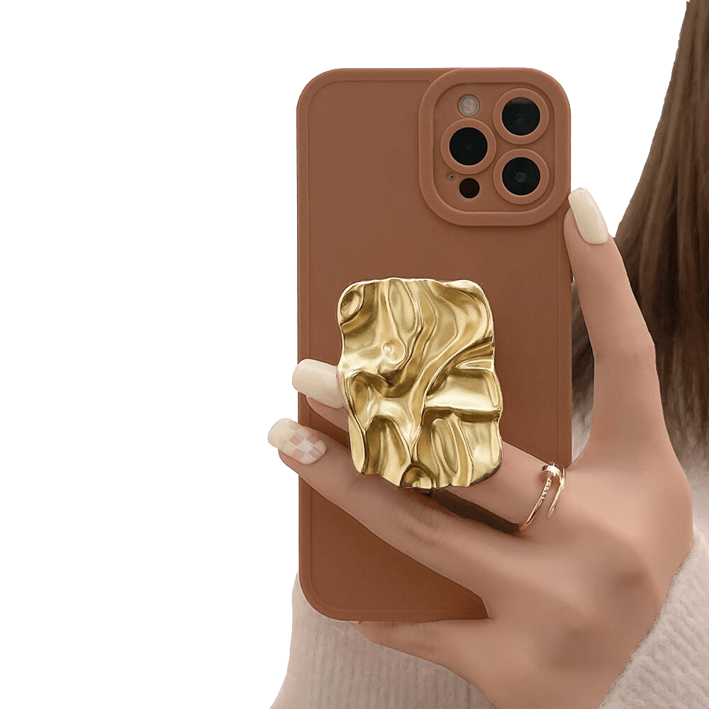 ELEGANCE - Vintage Metal Pleated Phone Pop Socket