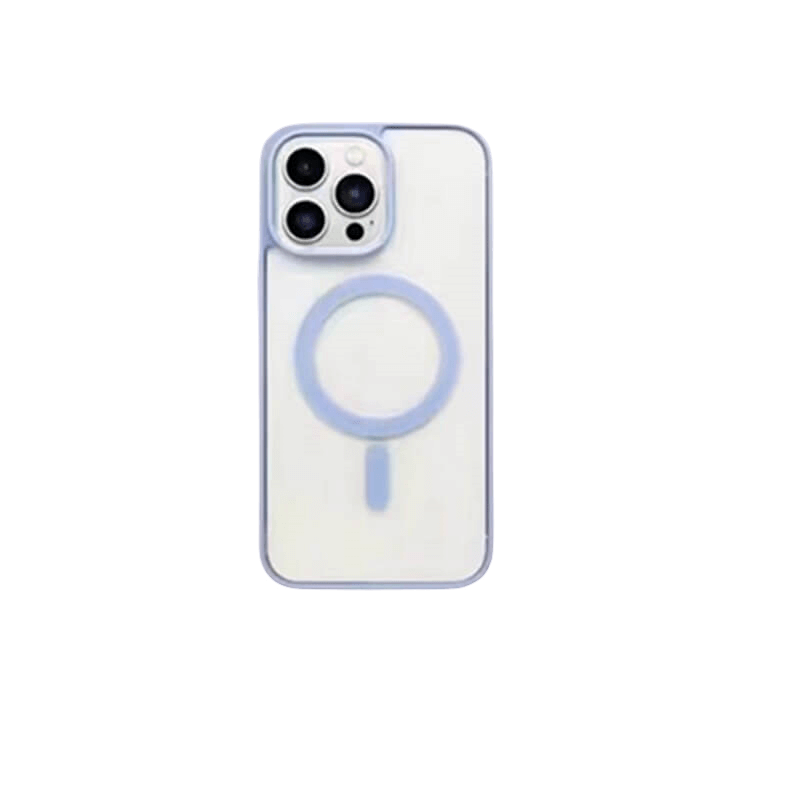 MagiGrip - Clear MagSafe iPhone Case - Far Mountain Blue