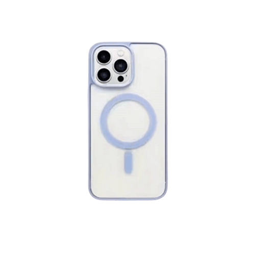 MagiGrip - Clear MagSafe iPhone Case - Far Mountain Blue