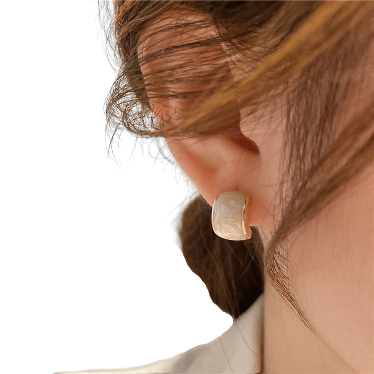 White Vintage Earrings