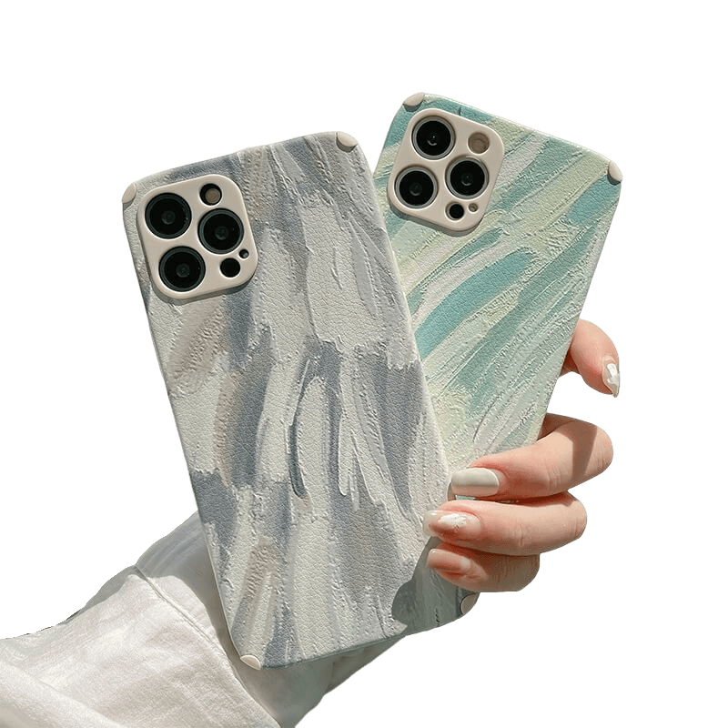 PAINTED COLORS - Soft iPhone Case - Compatible Phone Models from iPhone 7 to iPhone 14 Pro Max