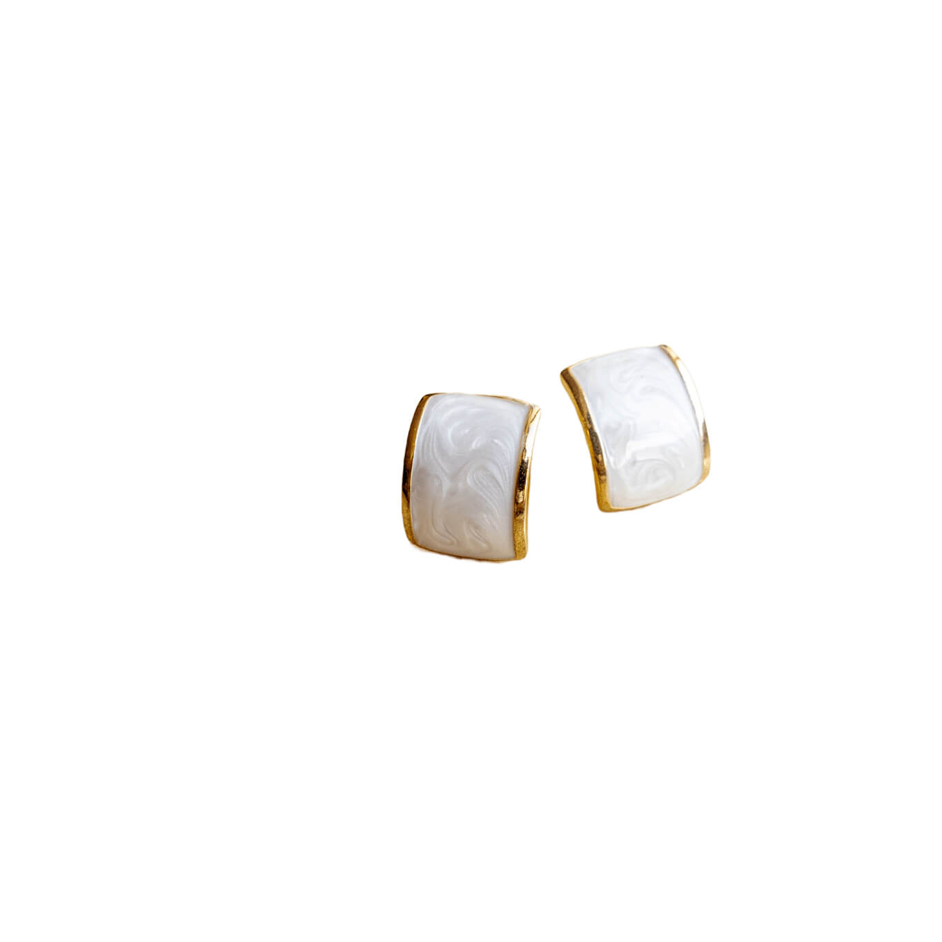 White Vintage Earrings