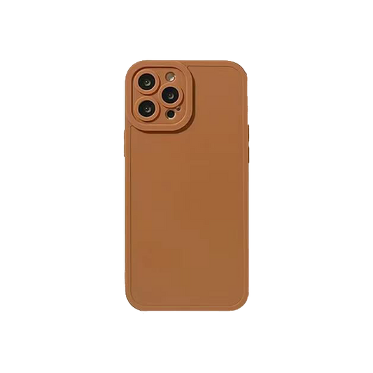 PURE - Chestnut Brown - Soft iPhone Case of Ravishing Colours - Compatible Phone Models from iPhone 7 to iPhone 14 Pro Max