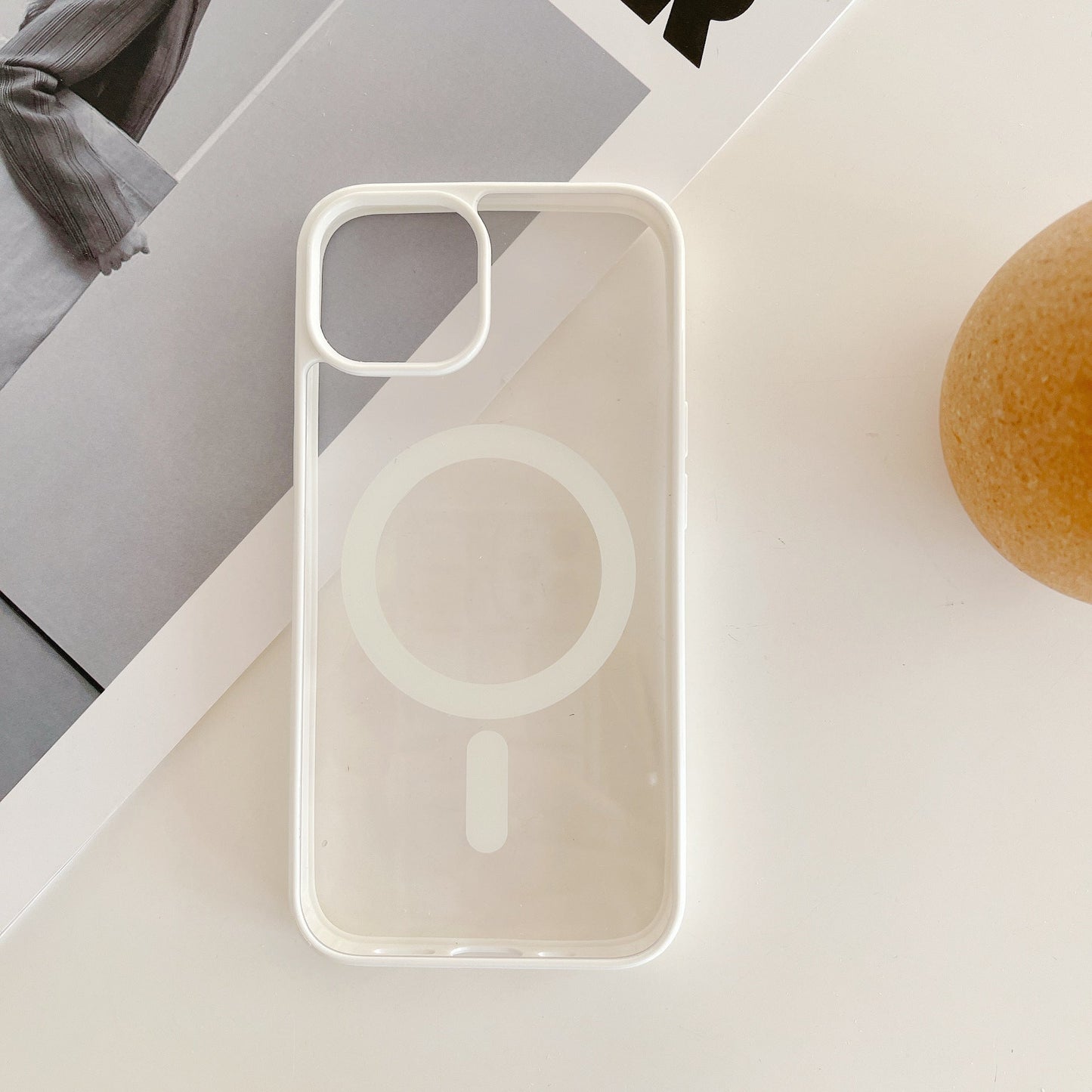 MagiShield - Clear MagSafe iPhone Case - White