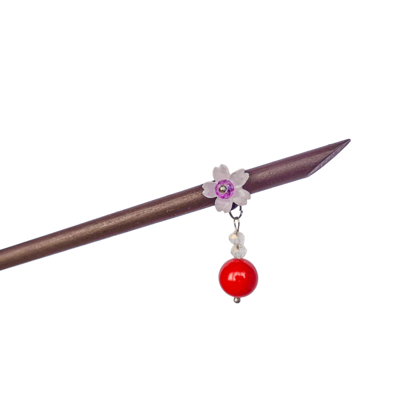 YING - Little Cherry Blossom Wood Hairpin