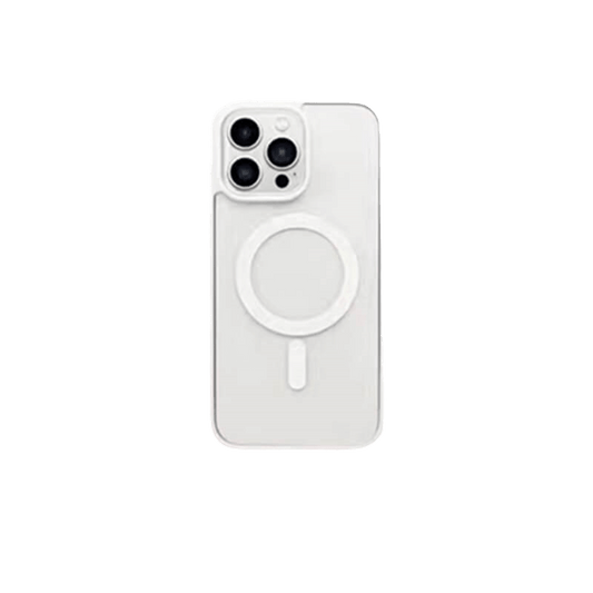 MagiGrip - Clear MagSafe iPhone Case - White