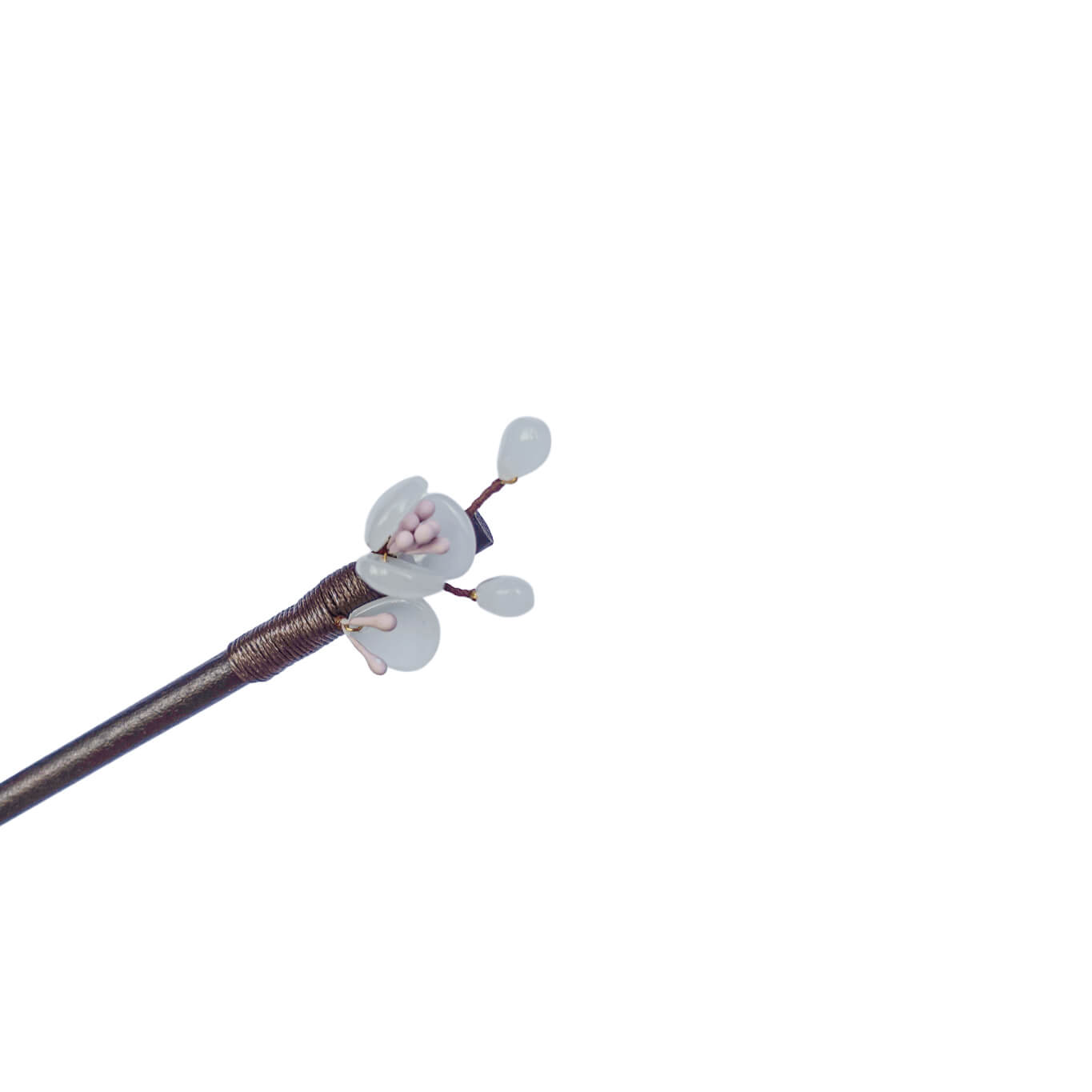XIU - Small Flower Wood Hairpin