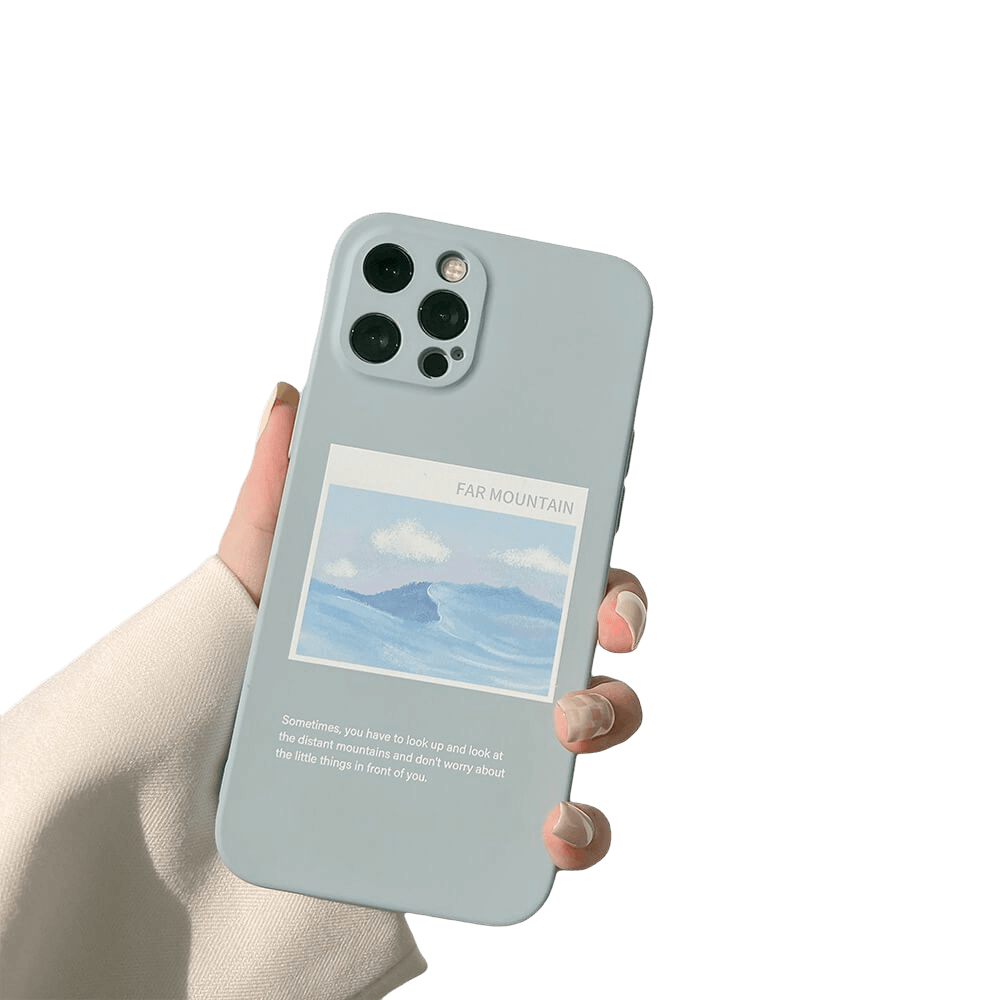 FAR MOUNTAIN - Soft iPhone Case - Compatible Phone Models from iPhone 7 to iPhone 13 Pro Max