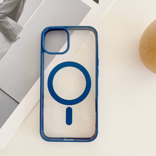 MagiShield - Clear MagSafe iPhone Case - Blue