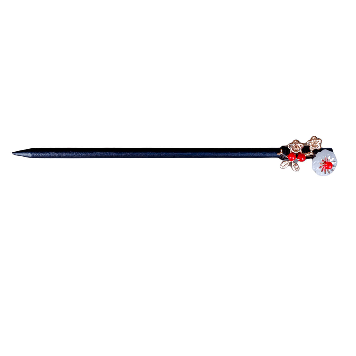 GUANMEI - Wood Hairpin with Cute Flowers