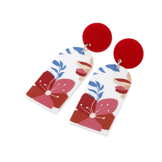 Artistic Plant Motif Eardrops